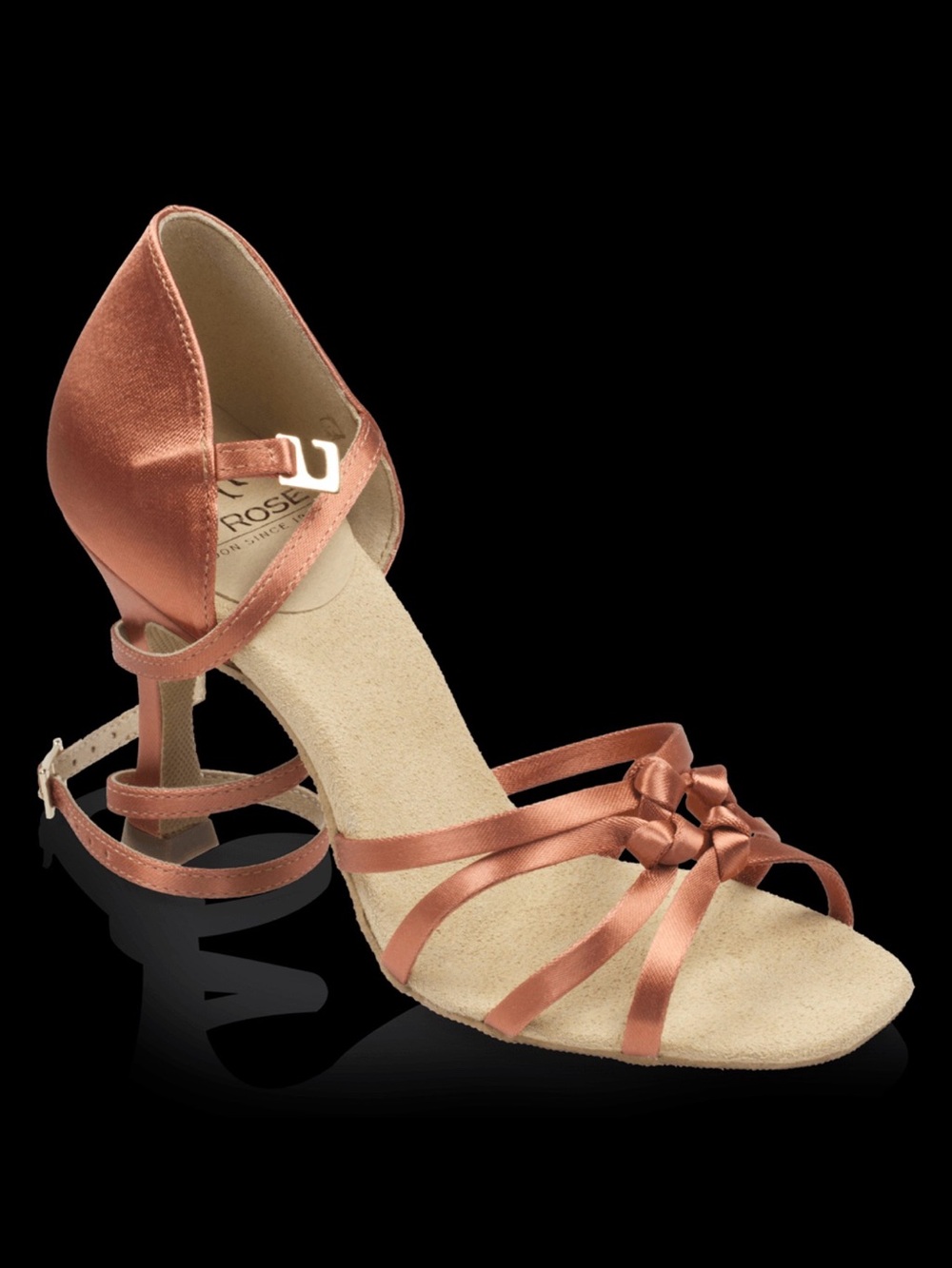 Ray Rose Colorado; Dark Tan satin Ladies